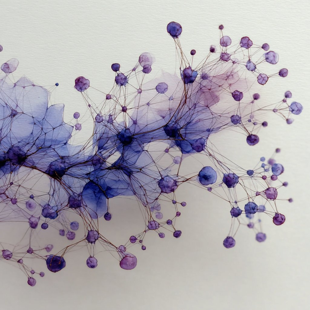 San Francisco street grid rendered as watercolor — the city as living tissue